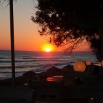 The sunset in Kourouta