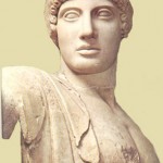 Apollo is the central figure of the west pediment of Zeus temple